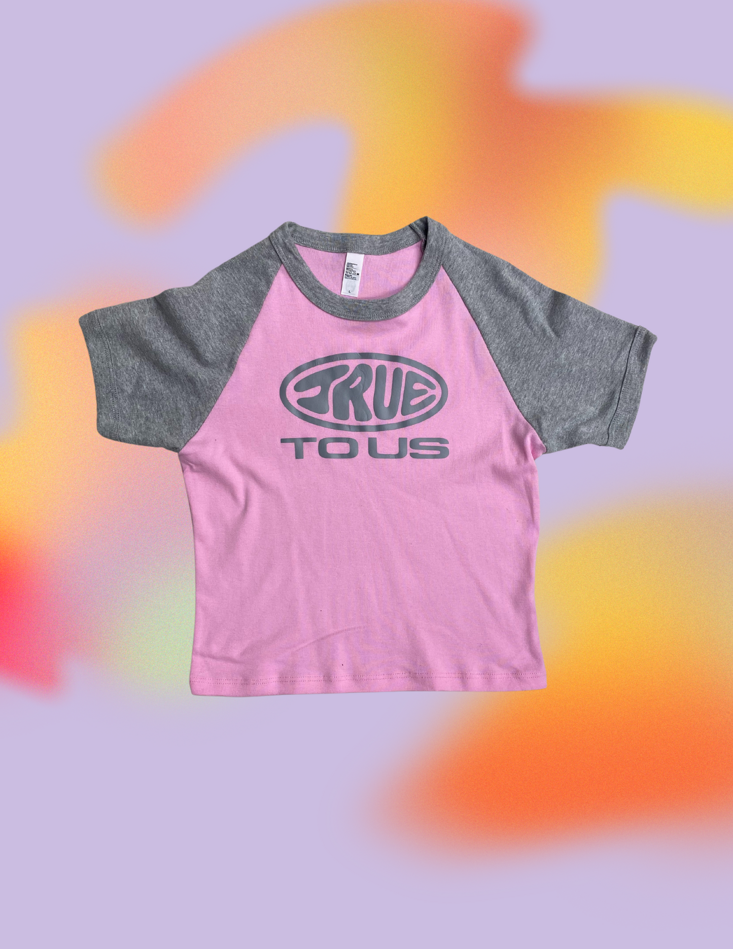 The TTU Distressed Baby Tee in Pink