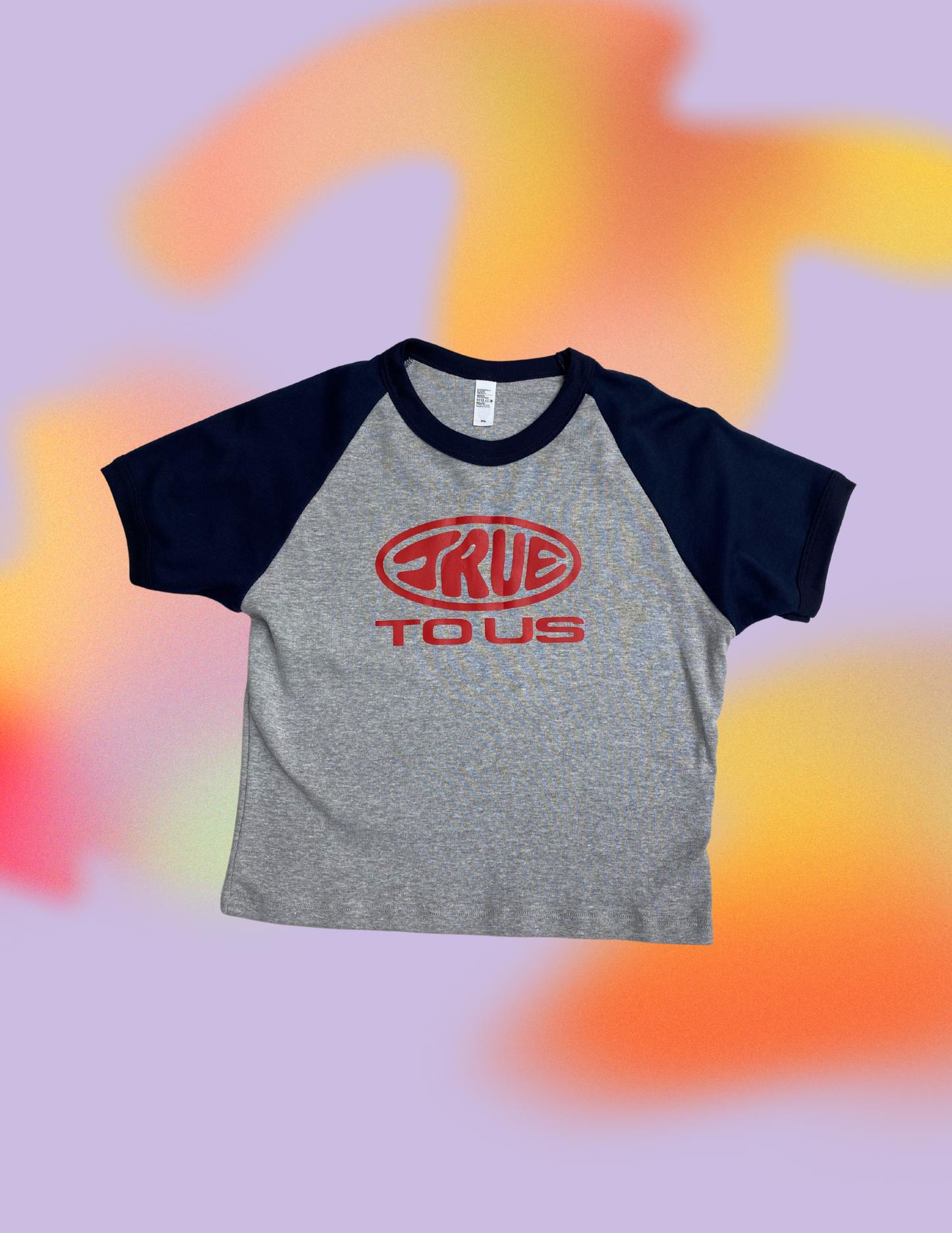 The TTU Distressed Baby Tee in Collegiate Core
