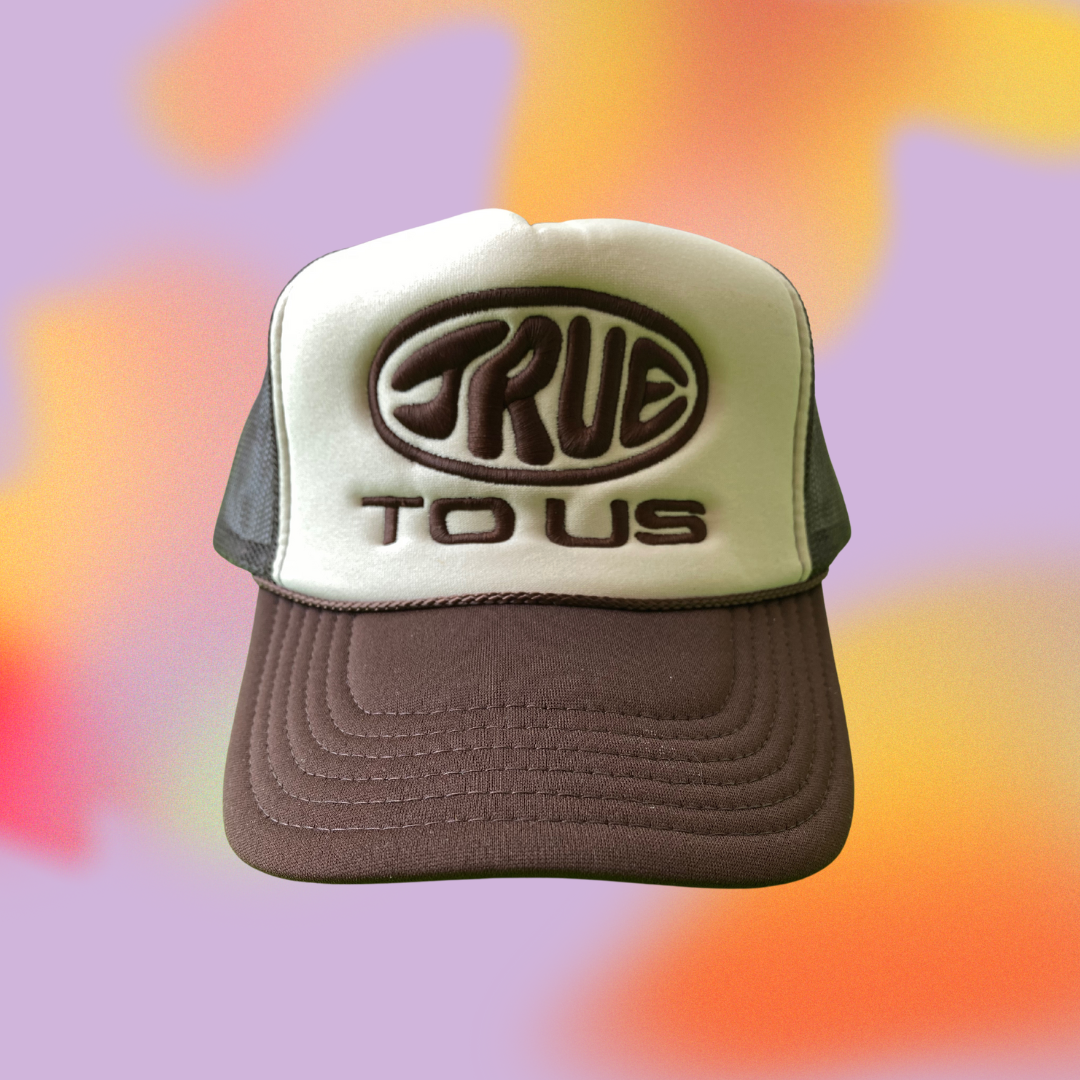 TTU Logo Trucker in Cookie