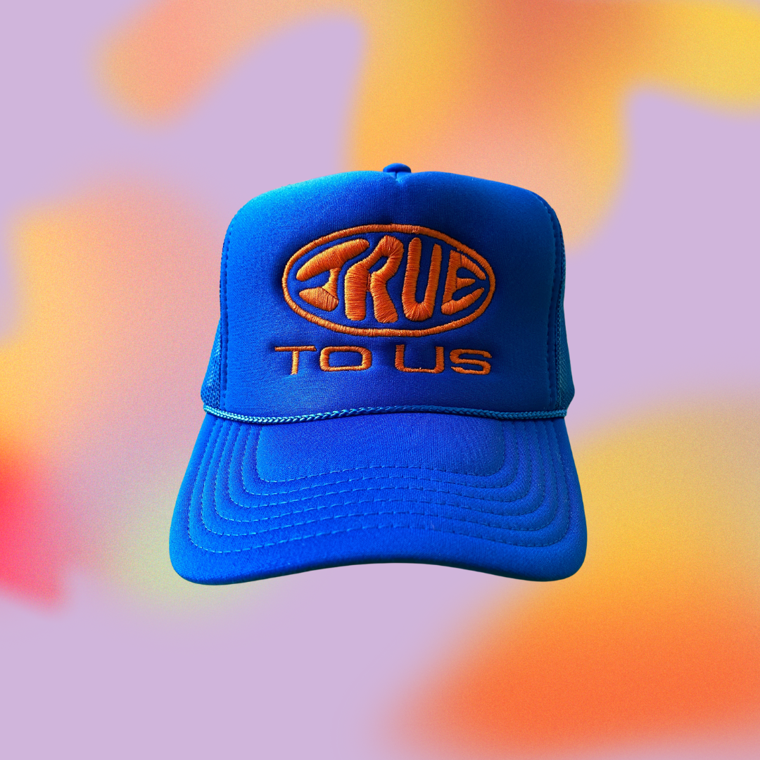 TTU Logo Trucker in Mets Blue