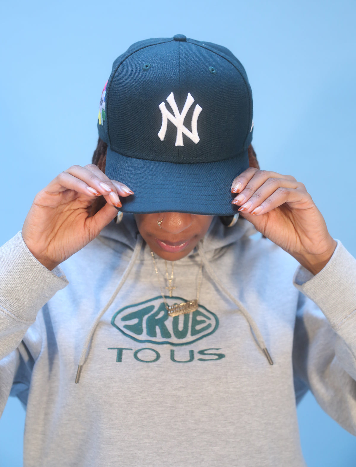 "At the Crib Hoodie" in Grey