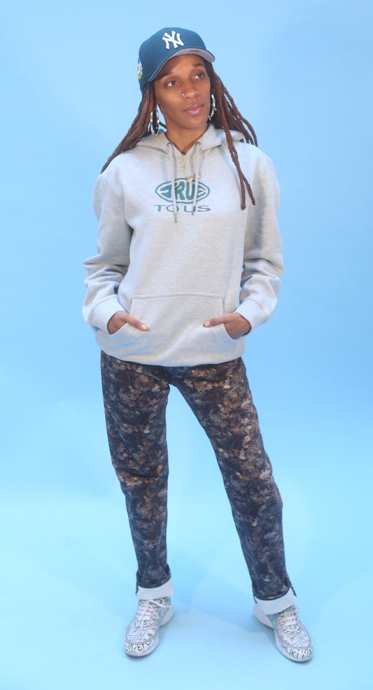 "At the Crib Hoodie" in Grey