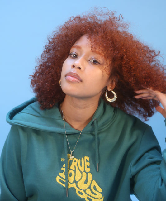 "At the Crib" Hoodie in Money Green