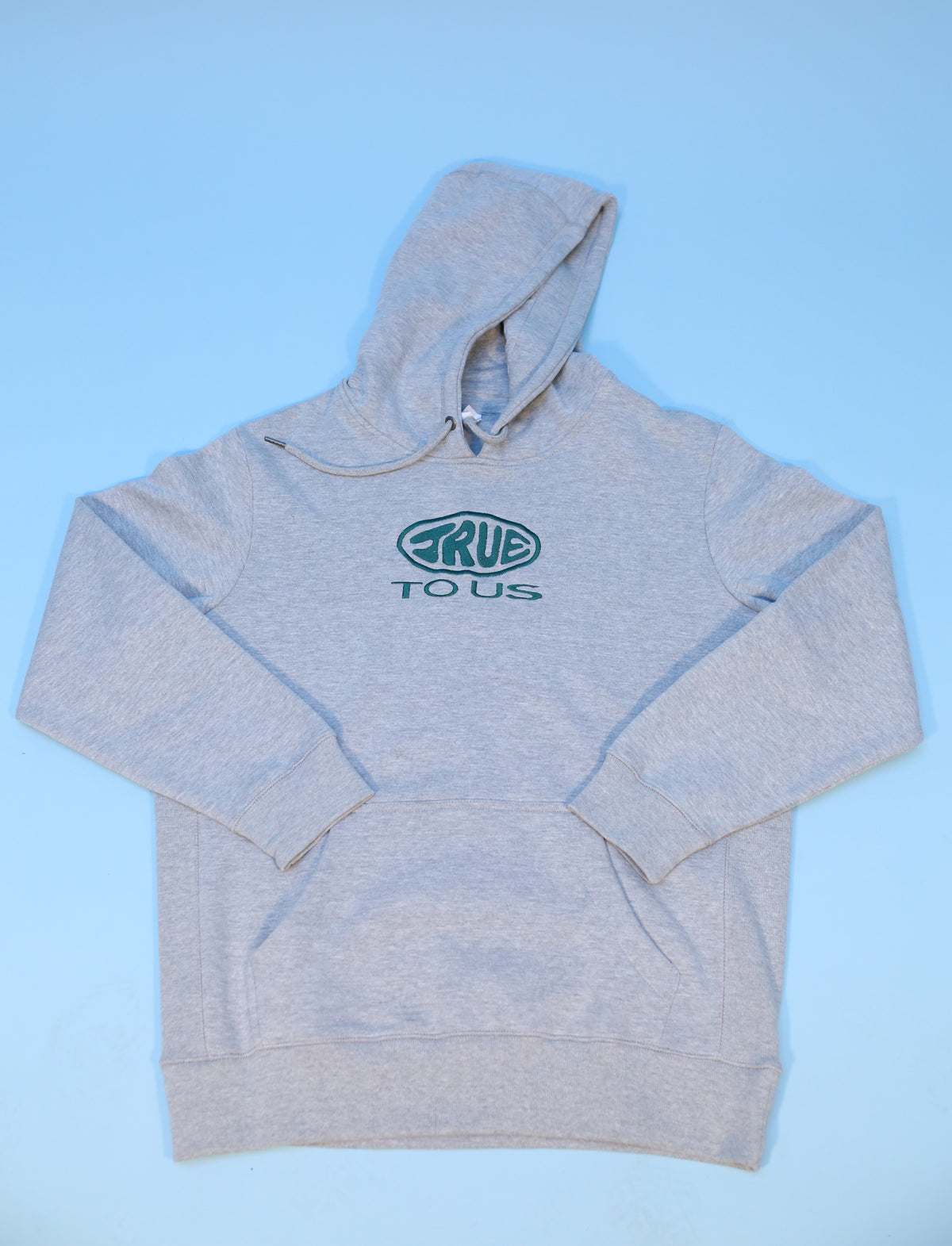"At the Crib Hoodie" in Grey